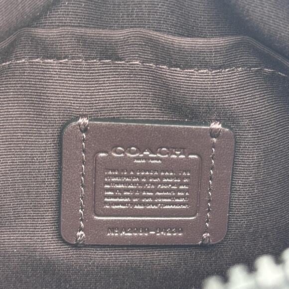 Coach Vale Belt Bag Womens Pebbled Leather Crossbody Fanny Pack Adjustable Grape - Picture 4 of 16